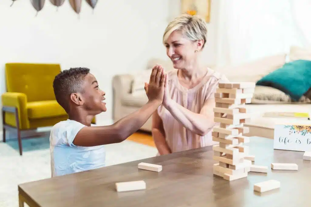 Mom and son showcasing a nurturing relationship formed through adoption.
